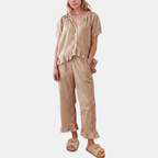 Winnie | Women's Ruffle Trim Pajama Set