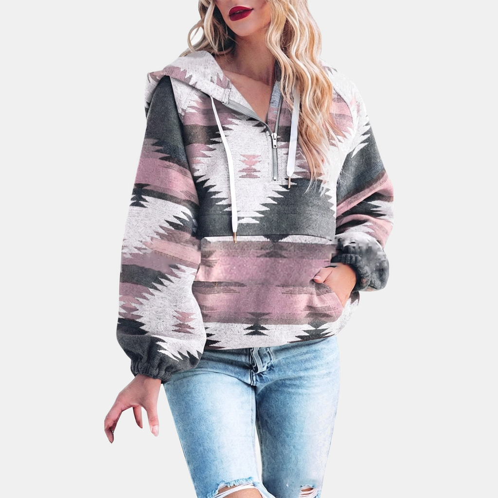 Elza | Oversized Quarter Zip Hoodie