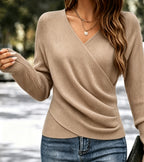 Jenny | V-Neck Cross Sweater