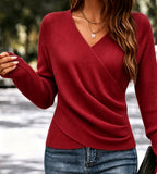 Jenny | V-Neck Cross Sweater