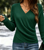 Jenny | V-Neck Cross Sweater
