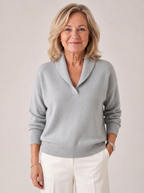 Greta |  Shawl Collar Sweater