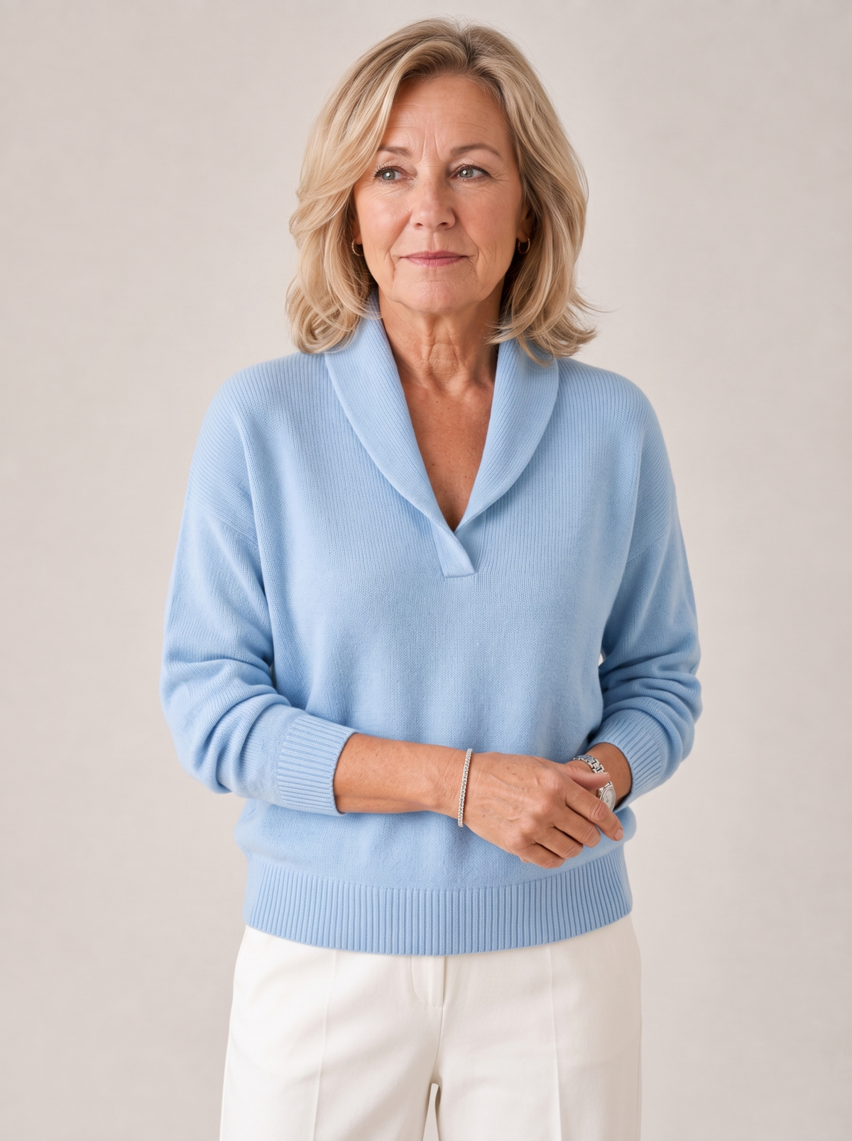 Greta |  Shawl Collar Sweater