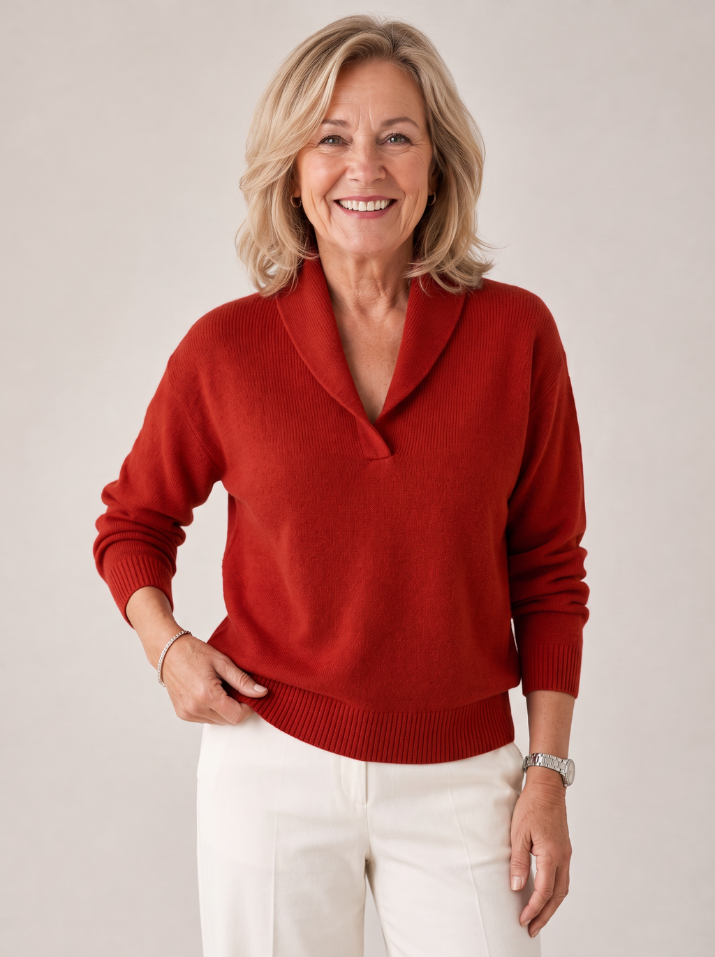 Greta |  Shawl Collar Sweater