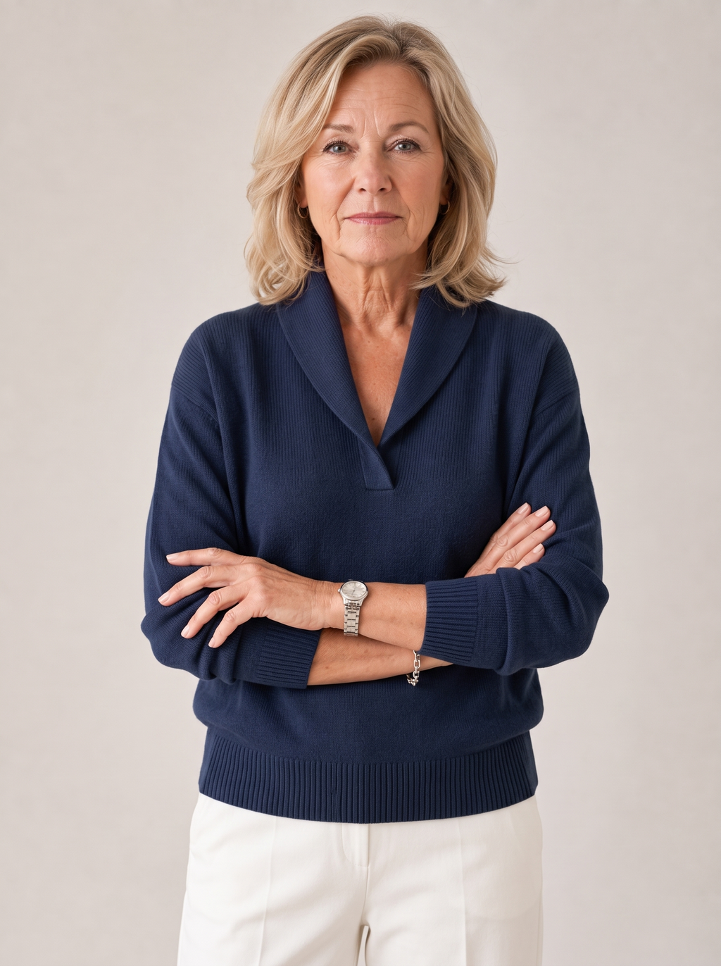 Greta |  Shawl Collar Sweater