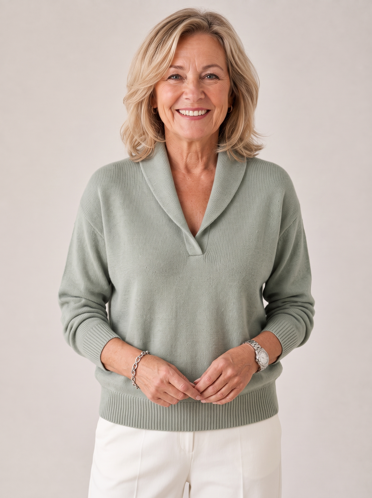 Greta |  Shawl Collar Sweater
